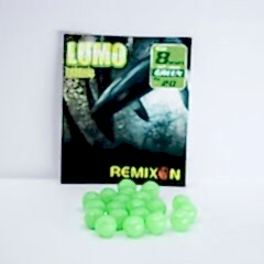 Remixon 8mm Yuvarlak Soft Boncuk - Yeşil (20Adet)