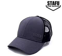 Stafu Pro - North Cap - Charcoal Şapka Siyah Logo