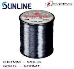 Sunline Queen Star 0.87mm 120Lb. 600 Mt. Smoke Gray Misina